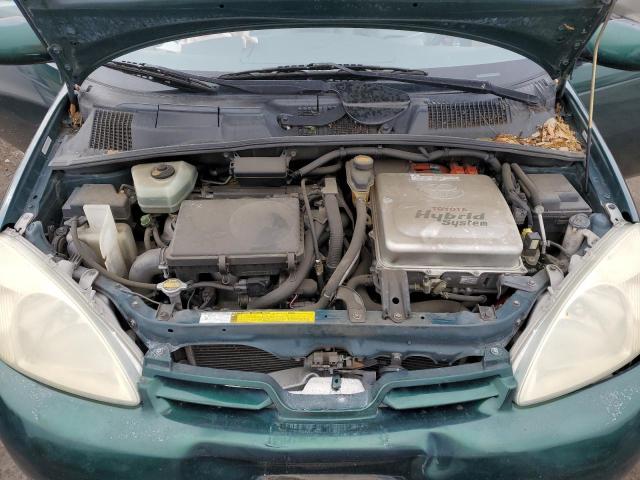 JT2BK12U210034203 - 2001 TOYOTA PRIUS GREEN photo 11