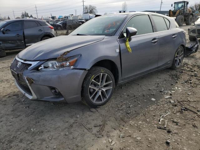 JTHKD5BH6F2230649 - 2015 LEXUS CT 200 GRAY photo 1