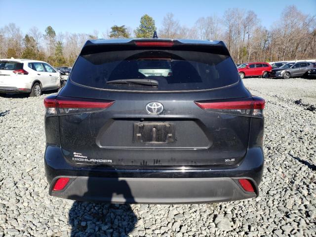 5TDHZRAHXLS512352 - 2020 TOYOTA HIGHLANDER XLE BLACK photo 6