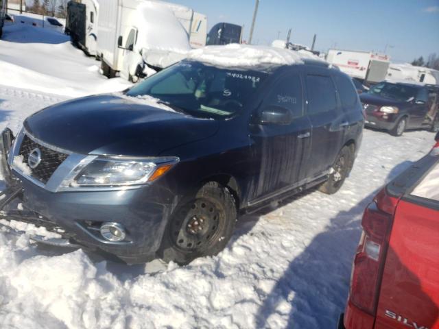 5N1AR2MM0EC673326 - 2014 NISSAN PATHFINDER S BLUE photo 1