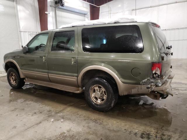 1FMNU43S0YEC33708 - 2000 FORD EXCURSION LIMITED GREEN photo 2