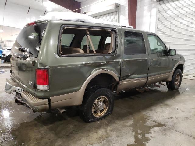1FMNU43S0YEC33708 - 2000 FORD EXCURSION LIMITED GREEN photo 3