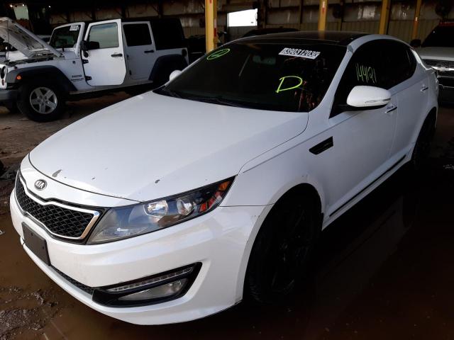 5XXGR4A68DG134676 - 2013 KIA OPTIMA SX WHITE photo 1