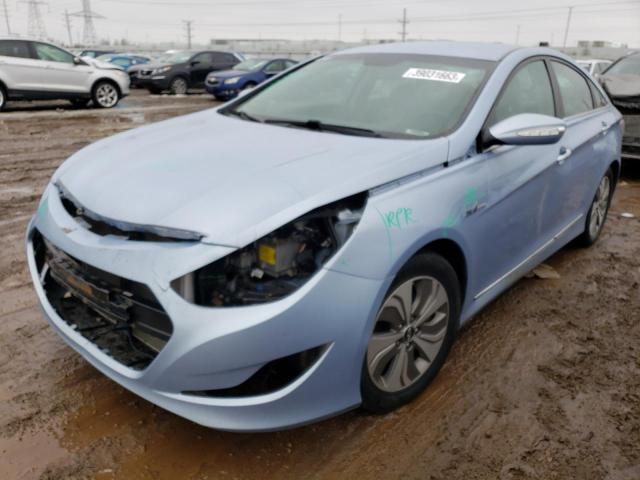 KMHEC4A49DA093330 - 2013 HYUNDAI SONATA HYBRID BLUE photo 1