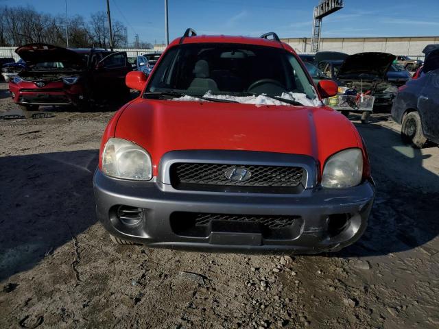 KM8SB12B73U475161 - 2003 HYUNDAI SANTA FE GL RED photo 5