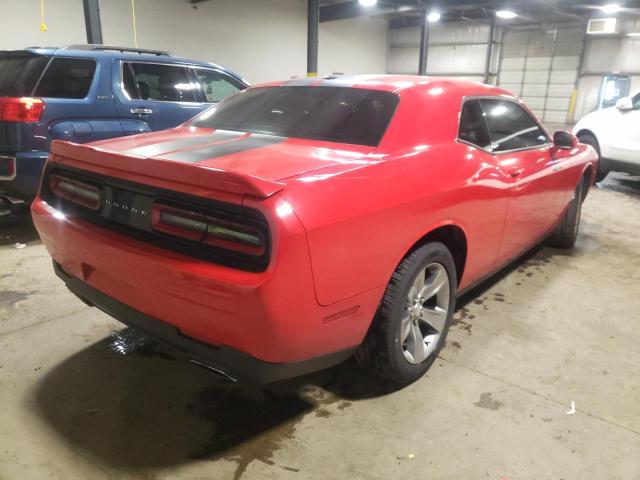 2C3CDZAG3GH278984 - 2016 DODGE CHALLENGER SXT RED photo 4