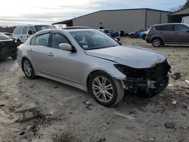 KMHGC4DD6DU234891 - 2013 HYUNDAI GENESIS 3.8L SILVER photo 4