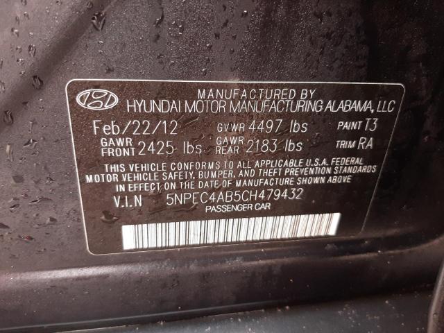 5NPEC4AB5CH479432 - 2012 HYUNDAI SONATA SE BLUE photo 13