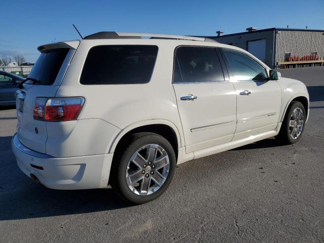 1GKKRTED4BJ370722 - 2011 GMC ACADIA DENALI WHITE photo 3