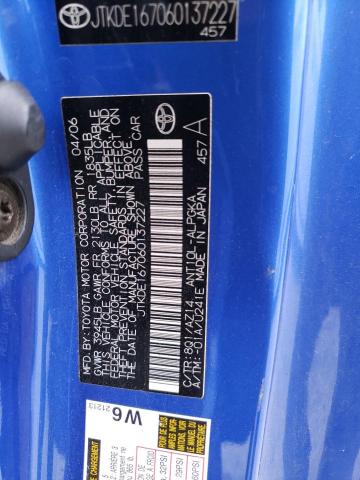 JTKDE167060137227 - 2006 TOYOTA SCION TC 蓝色 照片 13
