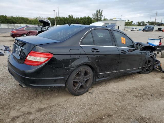 WDDGF5EB8AR121981 - 2010 MERCEDES-BENZ C 300 BLACK photo 3