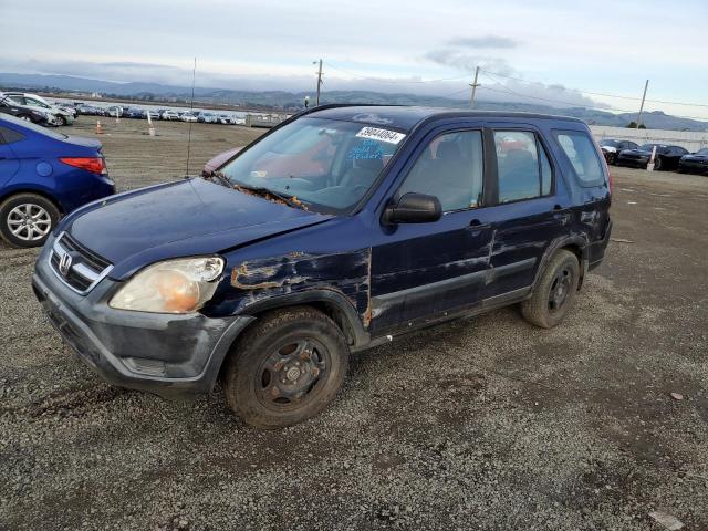 JHLRD684X2C006754 - 2002 HONDA CR-V LX BLUE photo 1