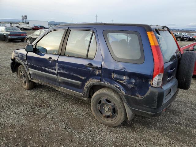 JHLRD684X2C006754 - 2002 HONDA CR-V LX BLUE photo 2