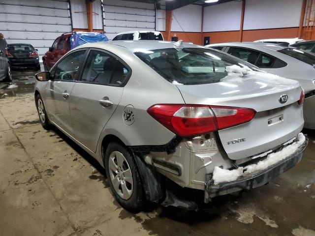 KNAFK4A68G5579957 - 2016 KIA FORTE LX SILVER photo 2