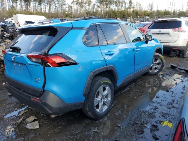 JTMP1RFV8KD017093 - 2019 TOYOTA RAV4 XLE BLUE photo 3