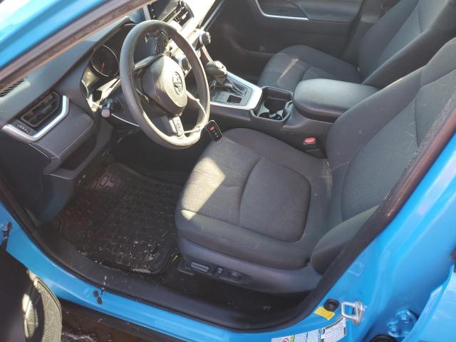 JTMP1RFV8KD017093 - 2019 TOYOTA RAV4 XLE BLUE photo 7