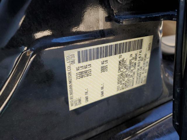 1N4AA5AP7BC801476 - 2011 NISSAN MAXIMA S BLACK photo 12