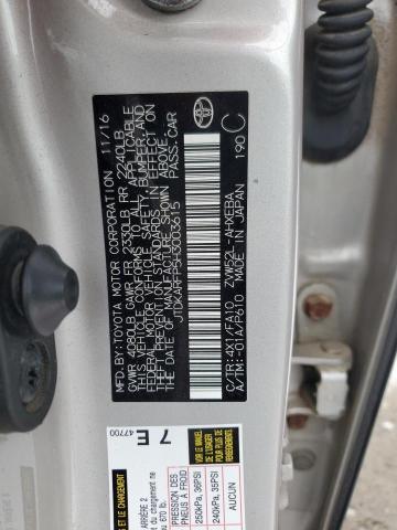 JTDKARFP5H3003615 - 2017 TOYOTA PRIUS PRIM 银色 照片 12