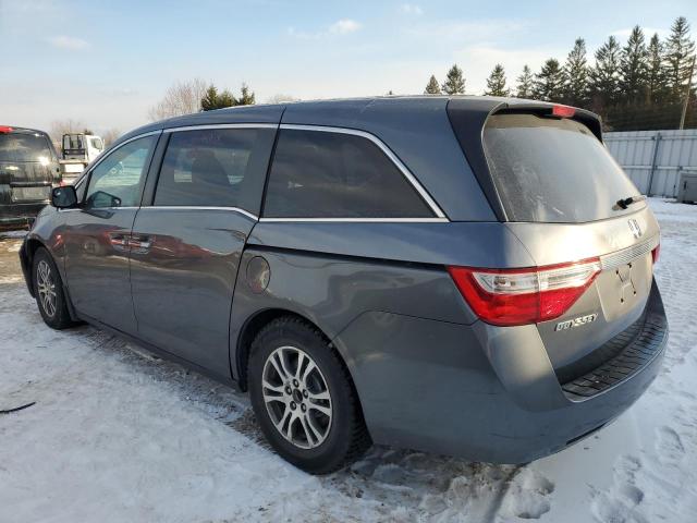 5FNRL5H48CB503543 - 2012 HONDA ODYSSEY EX GRAY photo 2