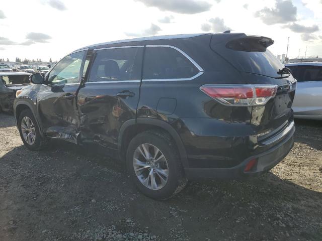 5TDKKRFH4FS068571 - 2015 TOYOTA HIGHLANDER XLE BLACK photo 2