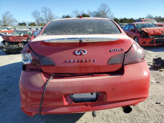 JN1CV6AR6DM350409 - 2013 INFINITI G37 RED photo 6