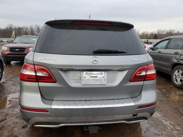 4JGDA5HBXCA042803 - 2012 MERCEDES-BENZ ML 350 4MATIC SILVER photo 6