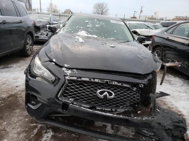 JN1EV7AP8JM361047 - 2018 INFINITI Q50 LUXE BLACK photo 5