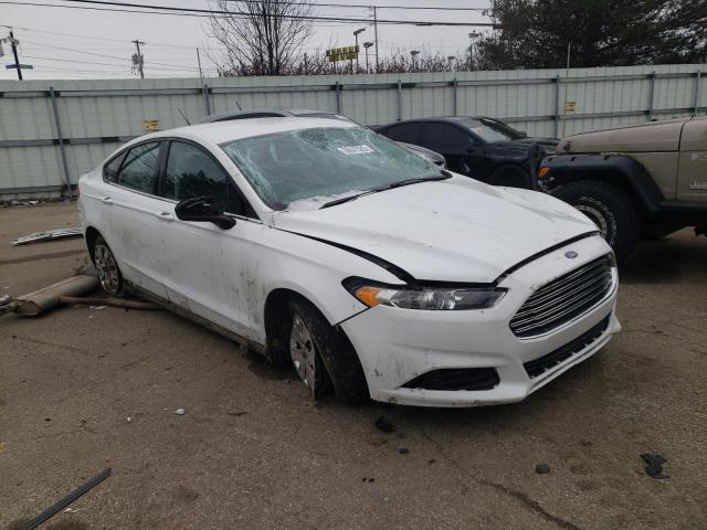 3FA6P0G73DR340585 - 2013 FORD FUSION HYB S WHITE photo 4