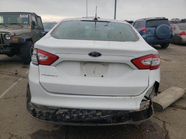 3FA6P0G73DR340585 - 2013 FORD FUSION HYB S WHITE photo 6