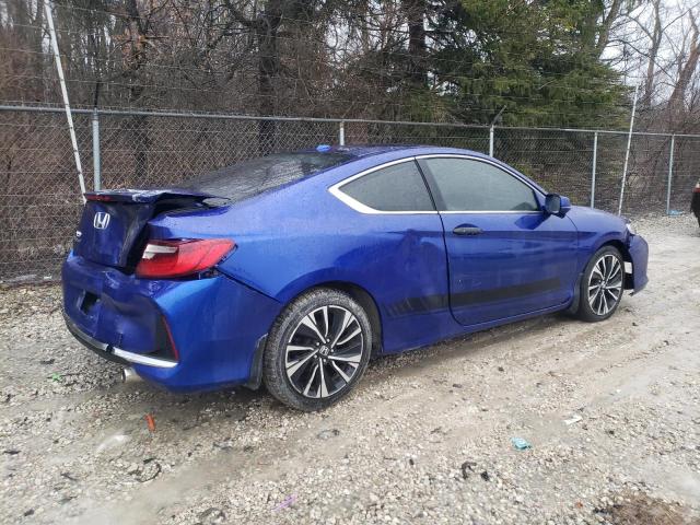 1HGCT1B81HA009763 - 2017 HONDA ACCORD EXL BLUE photo 3