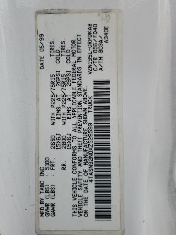 4TASN92N0XZ529599 - 1999 TOYOTA TACOMA XTRACAB PRERUNNER 白色 照片 12