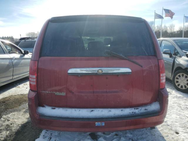 2A8HR54PX8R736743 - 2008 CHRYSLER TOWN & COU TOURING RED photo 6