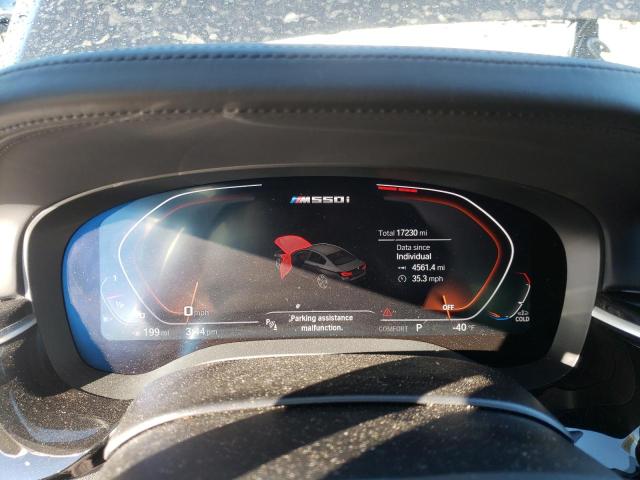 WBA13BK00NCH72508 - 2022 BMW M550XI BLUE photo 9