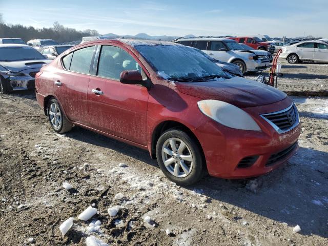 3N1CN7AP6EL847136 - 2014 NISSAN VERSA S RED photo 4