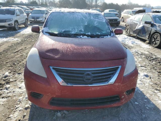 3N1CN7AP6EL847136 - 2014 NISSAN VERSA S RED photo 5