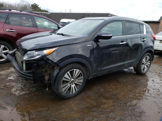 KNDPCCAC5E7639974 - 2014 KIA SPORTAGE EX BLACK photo 1