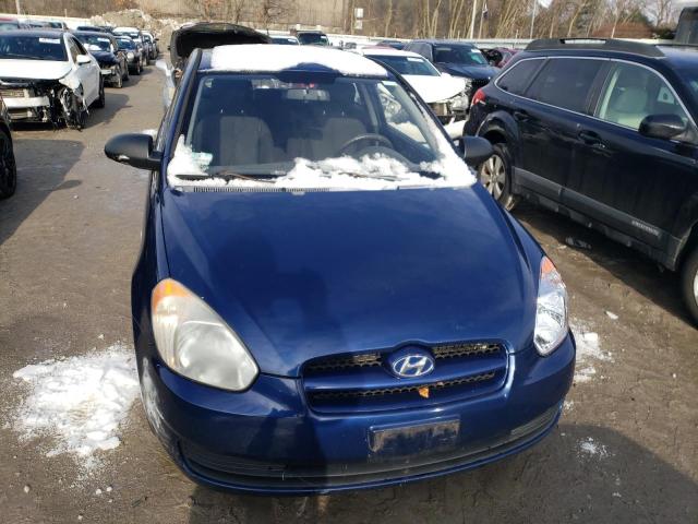 KMHCM36C67U037976 - 2007 HYUNDAI ACCENT GS BLUE photo 5