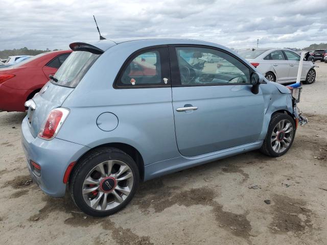 3C3CFFBR8FT528010 - 2015 FIAT 500 SPORT BLUE photo 3