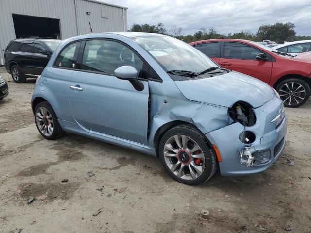 3C3CFFBR8FT528010 - 2015 FIAT 500 SPORT BLUE photo 4