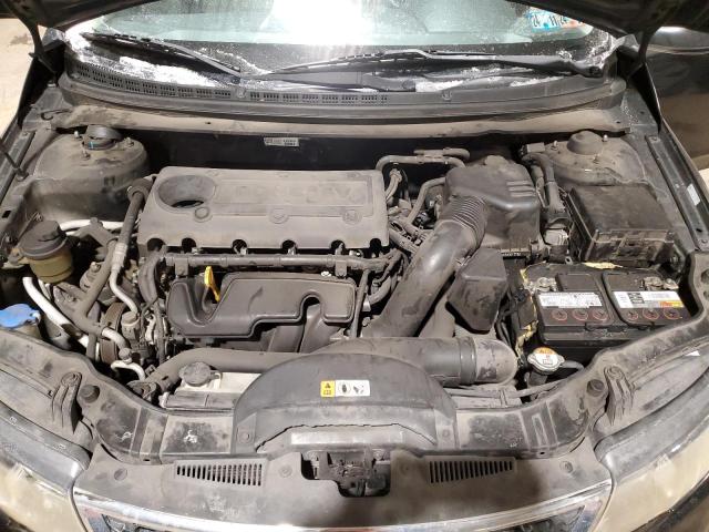 KNAFU4A24D5672591 - 2013 KIA FORTE EX BLACK photo 11