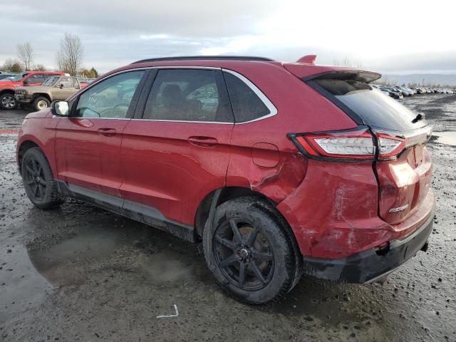 2FMPK4J89FBC40610 - 2015 FORD EDGE SEL RED photo 2