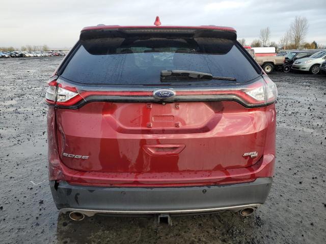 2FMPK4J89FBC40610 - 2015 FORD EDGE SEL RED photo 6