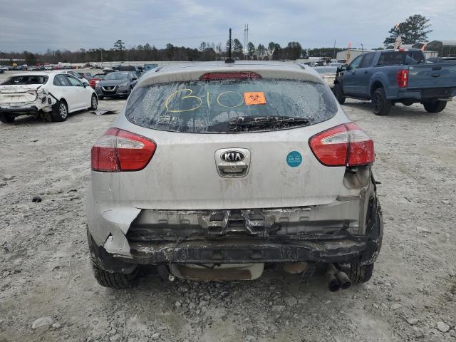 KNADN5A36E6354230 - 2014 KIA RIO EX SILVER photo 6