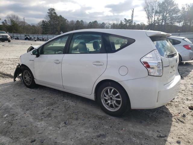 JTDZN3EU4D3220400 - 2013 TOYOTA PRIUS V WHITE photo 2