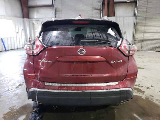 5N1AZ2MH3HN187394 - 2017 NISSAN MURANO S RED photo 6