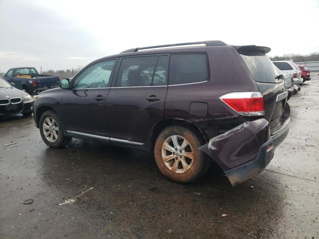 5TDBK3EH5CS158693 - 2012 TOYOTA HIGHLANDER BASE Bordeaux photo 2