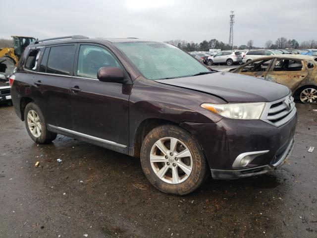 5TDBK3EH5CS158693 - 2012 TOYOTA HIGHLANDER BASE Bordeaux photo 4