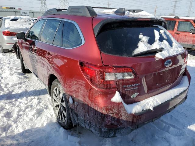 4S4BSANC9H3274864 - 2017 SUBARU OUTBACK 2.5I LIMITED RED photo 2