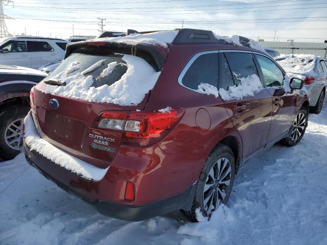 4S4BSANC9H3274864 - 2017 SUBARU OUTBACK 2.5I LIMITED RED photo 3