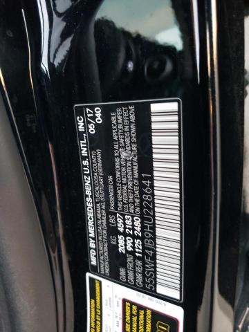 55SWF4JB9HU228641 - 2017 MERCEDES-BENZ C 300 BLACK photo 12